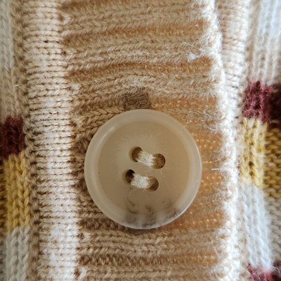 NWOT Naadam Striped Silk & Cashmere ribbed Cardigan Sz S - Picture 10 of 12